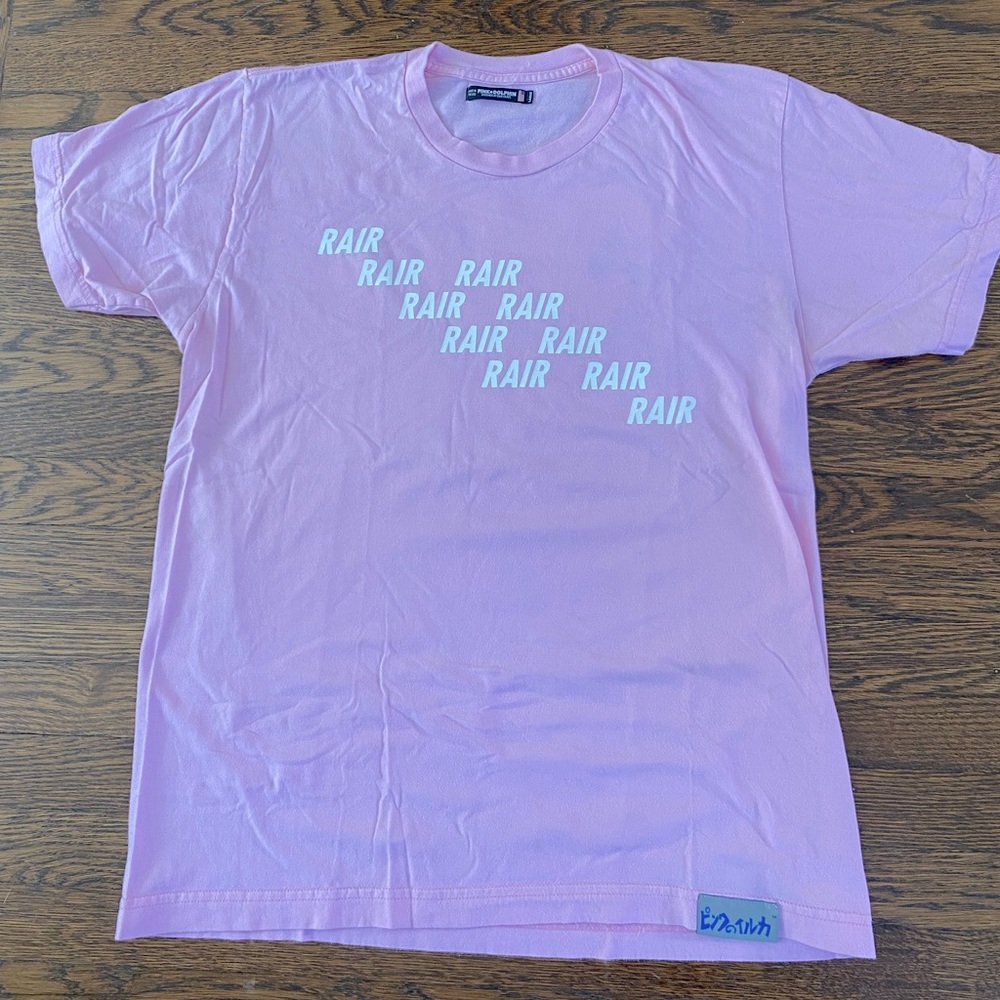 Pink Dolphin shirt, pink, size large